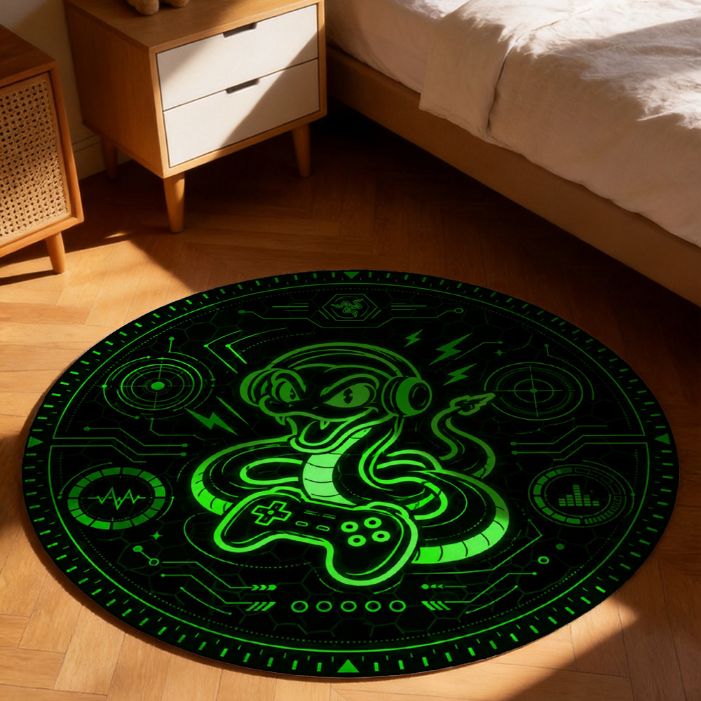 Retro Gaming Xl - Neon Green Gaming Mat Mouse Pad