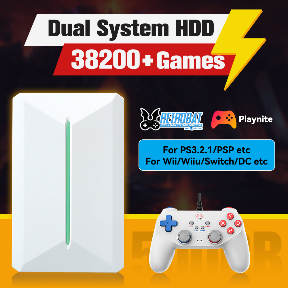 Retro Gaming Nook - Retrobat＆Playnite System HDD Retro Game Console