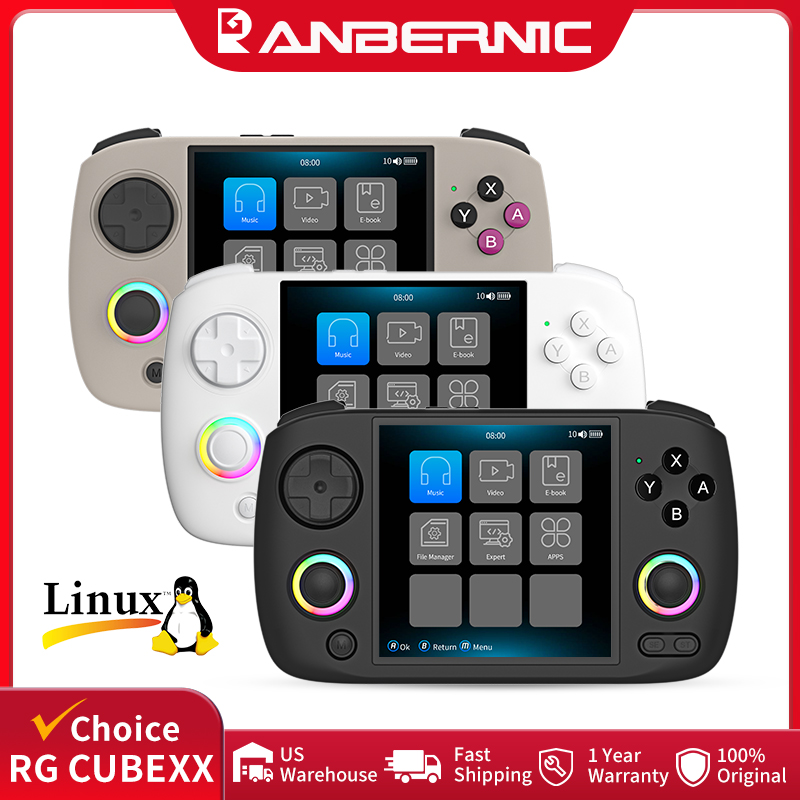 Retro Gaming Handheld Console - ANBERNIC RG CubeXX Handheld Games Console