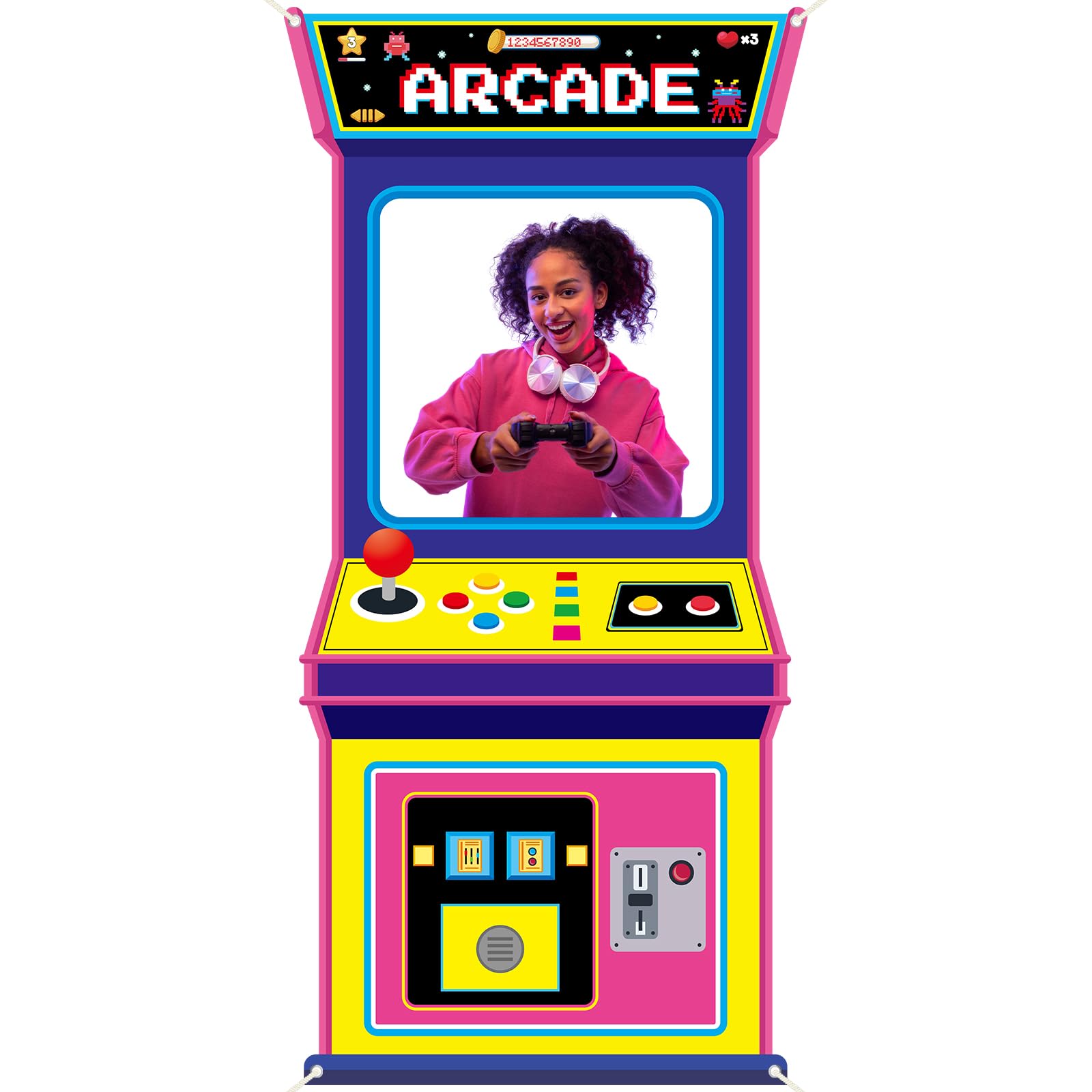 Retro Video Gaming Fabric Arca - огляд і ціна Background Retro Gaming