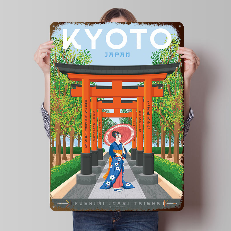 Kyoto Japan Travel Poster Cust - огляд і ціна Retro Gaming Japan