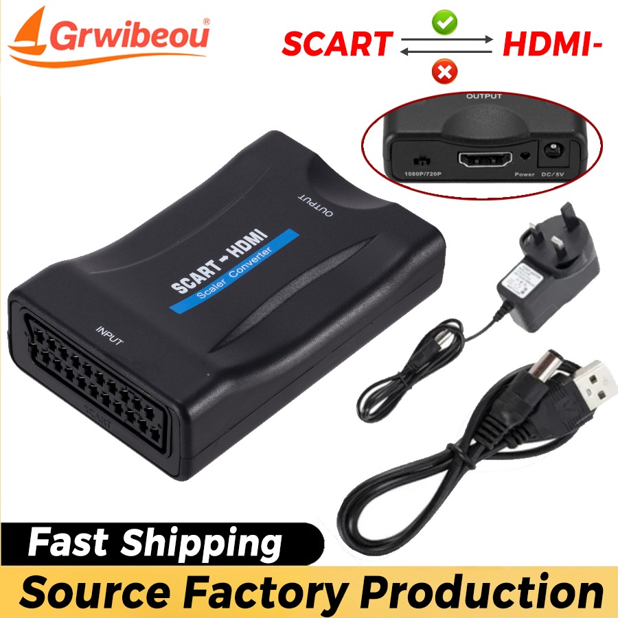 1080P SCART To HDMI-compatible - огляд і ціна Scart To Hdmi