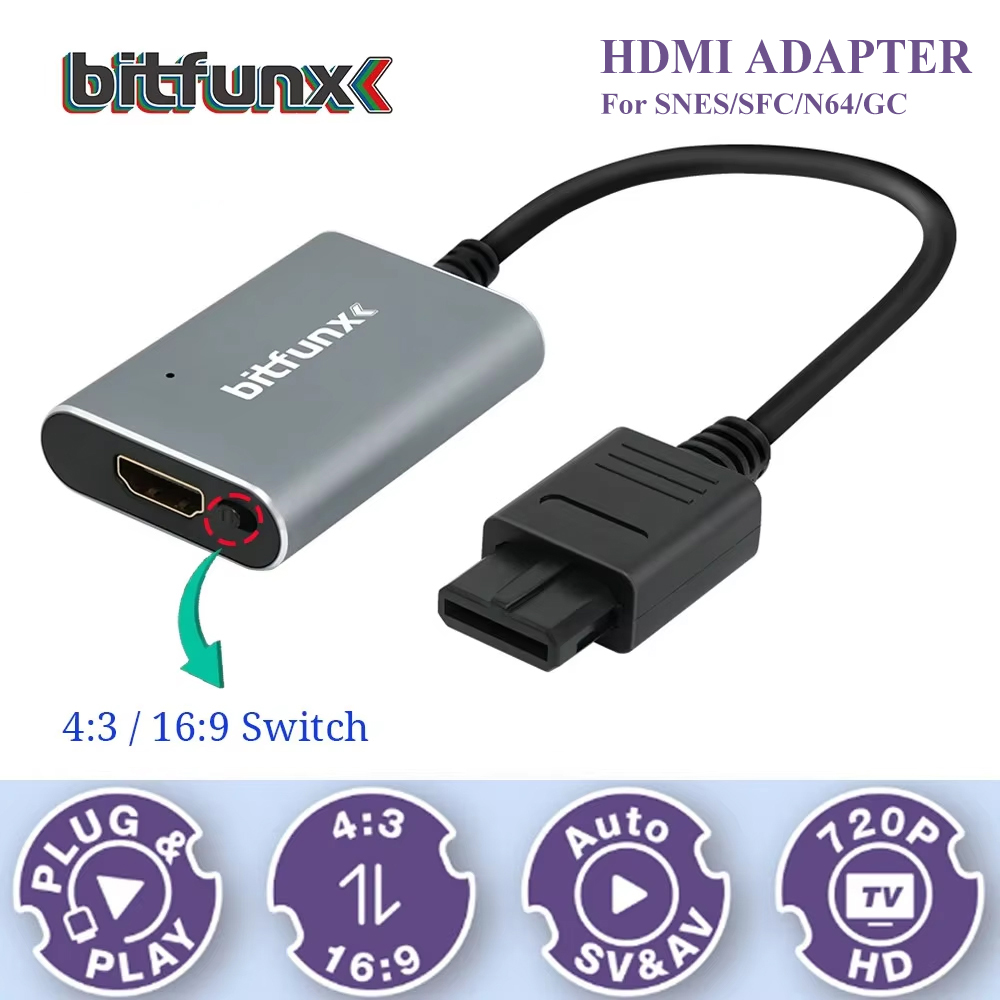Bitfunx 720P Svideo / AV To HD - огляд і ціна Retro Gaming Upscaler