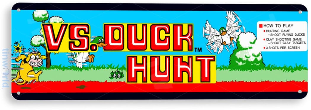 TIN SIGN Duck Hunt Arcade Marq - огляд і ціна Retro Gaming Shops