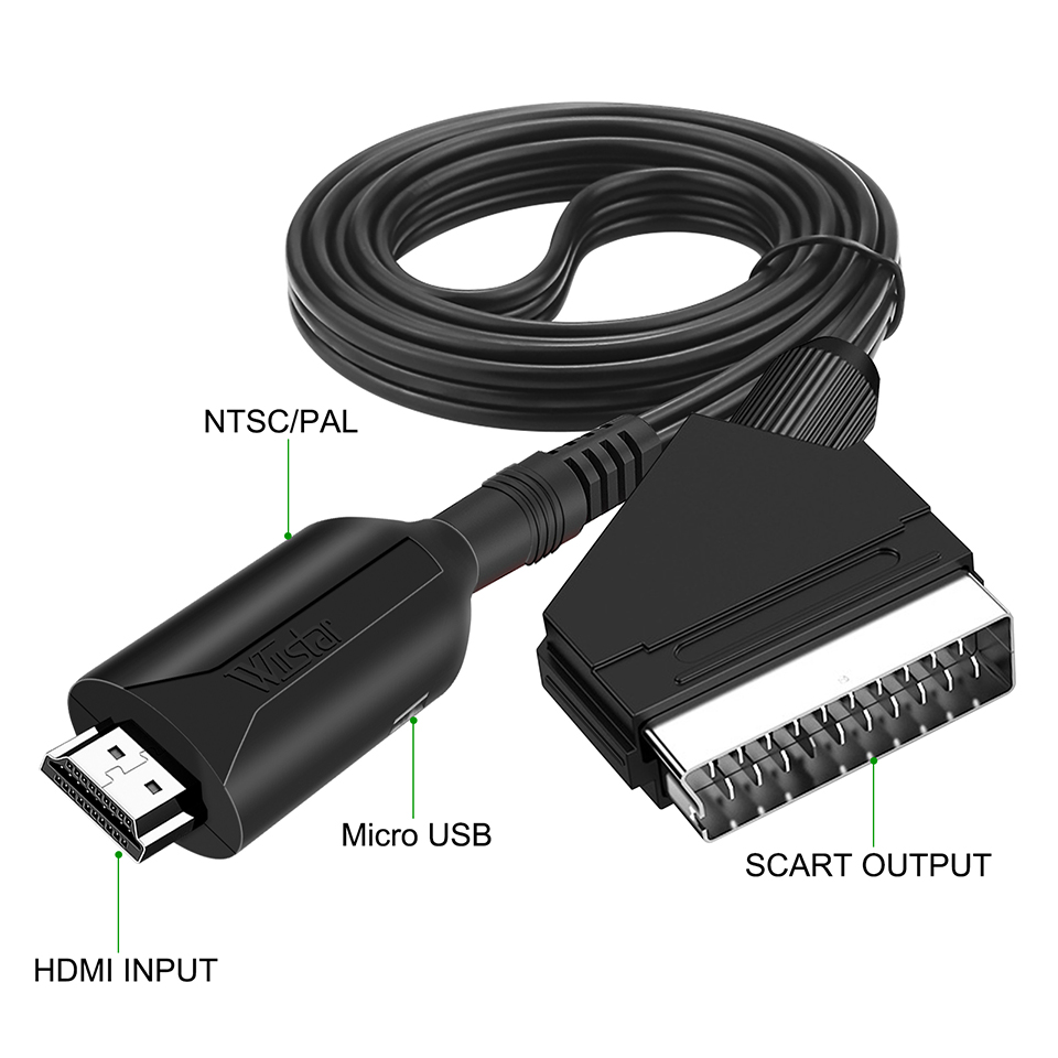 HDMI-Compatible to SCART Cable - огляд і ціна Scart To Hdmi