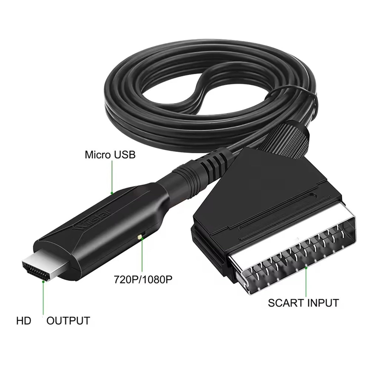 SCART to HDMI Converter Cable  - огляд і ціна Scart To Hdmi