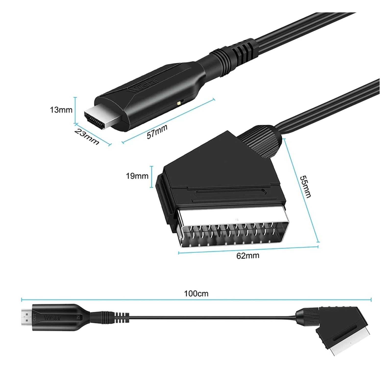 SCART to HDMI Converter Cable  - огляд і ціна Scart To Hdmi
