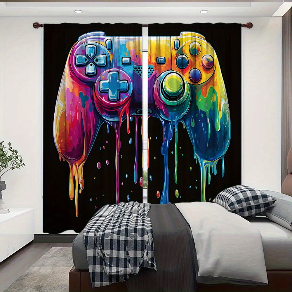 Retro Gaming Controller Curtai - огляд і ціна Background Retro Gaming