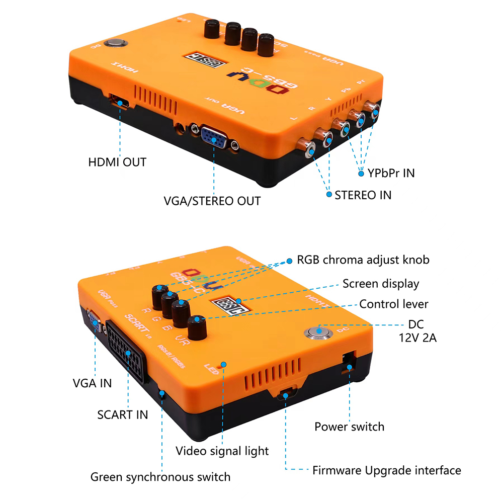 ODV-GBS-C Component/VGA/Scart  - огляд і ціна Scart To Hdmi