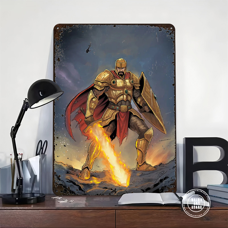 Golden Knight With Flaming Swo - огляд і ціна Retro Knight Gaming