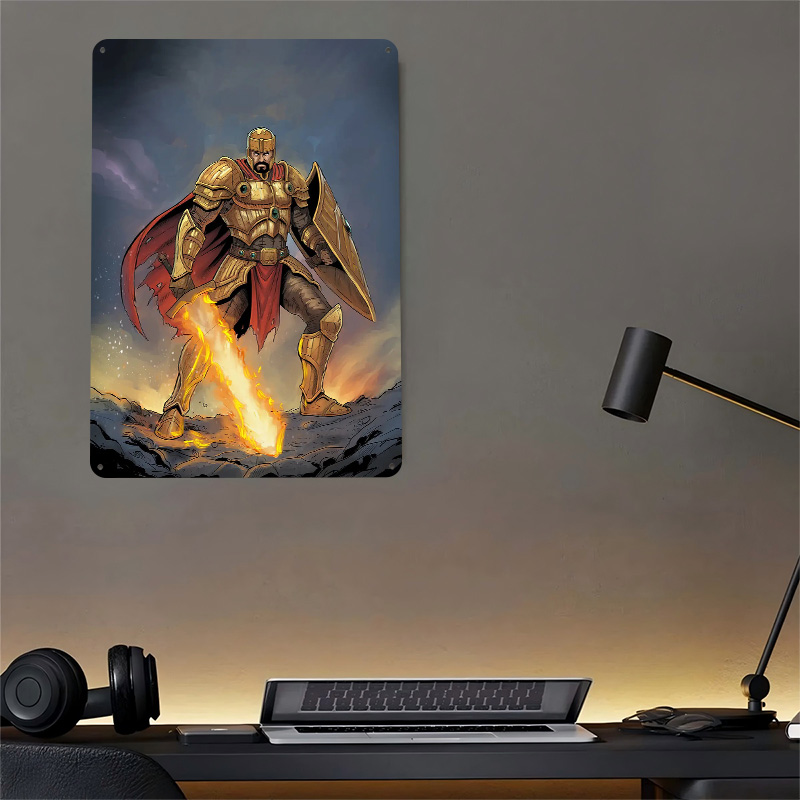 Golden Knight With Flaming Swo - огляд і ціна Retro Knight Gaming