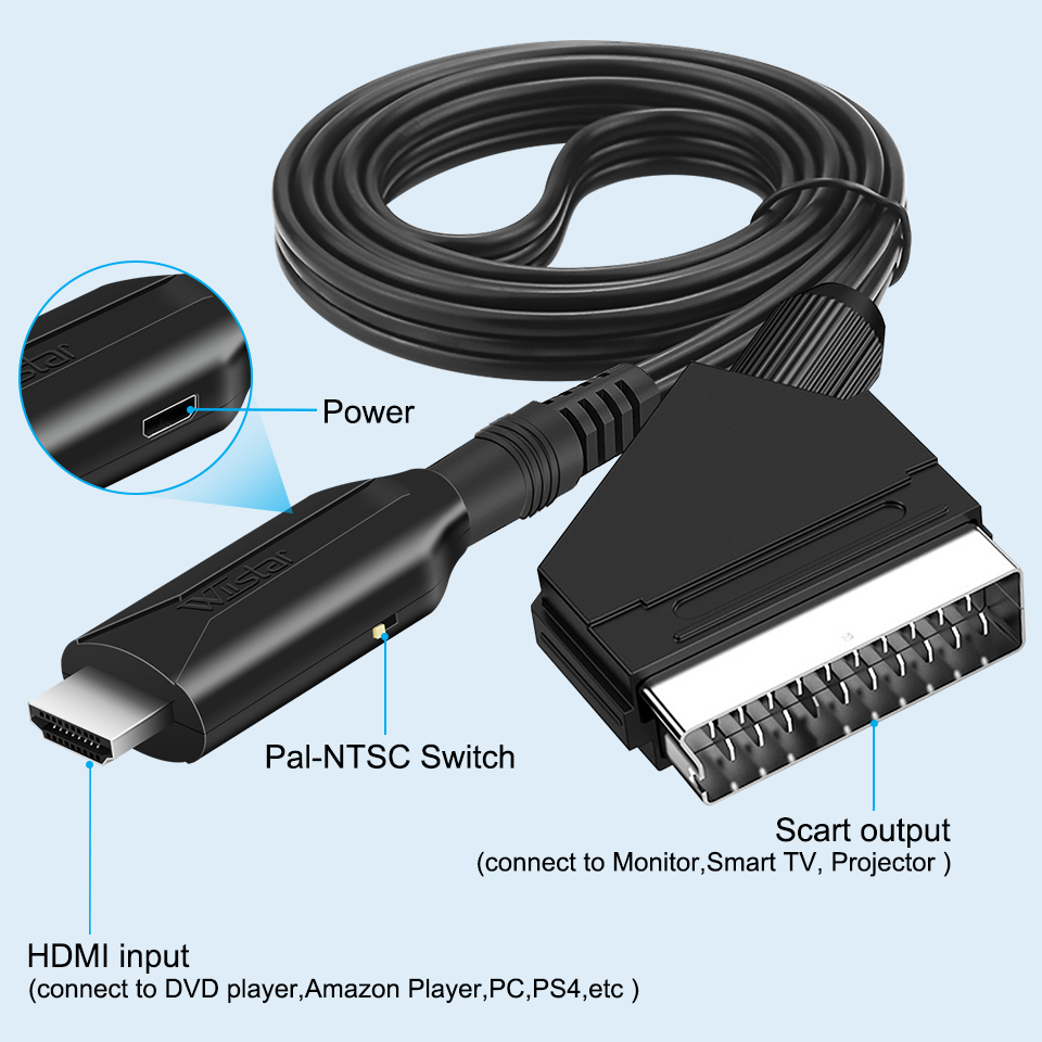 SCART To HDMI-compatible /HDMI - огляд і ціна Scart To Hdmi