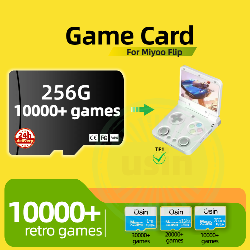 Game Card For Miyoo Flip 30000 - огляд і ціна Retro Gaming Handheld Console
