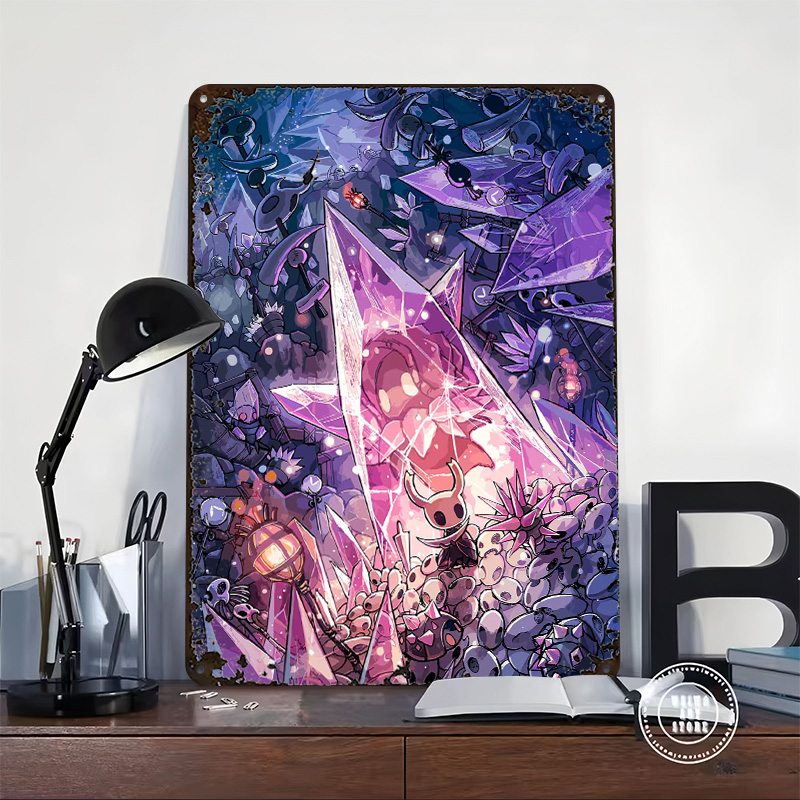 Hollow Knight Game Tinplate Po - огляд і ціна Retro Knight Gaming
