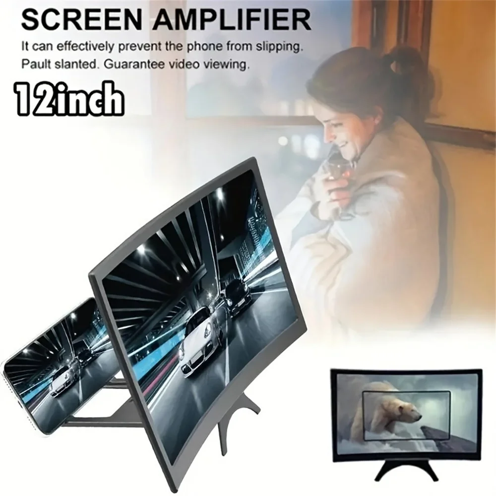 3D HD Curved Screen Mobile Pho - огляд і ціна Retro Gaming And Projector