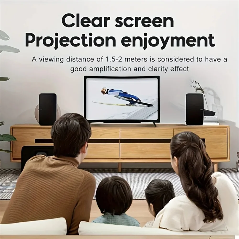 3D HD Curved Screen Mobile Pho - огляд і ціна Retro Gaming And Projector
