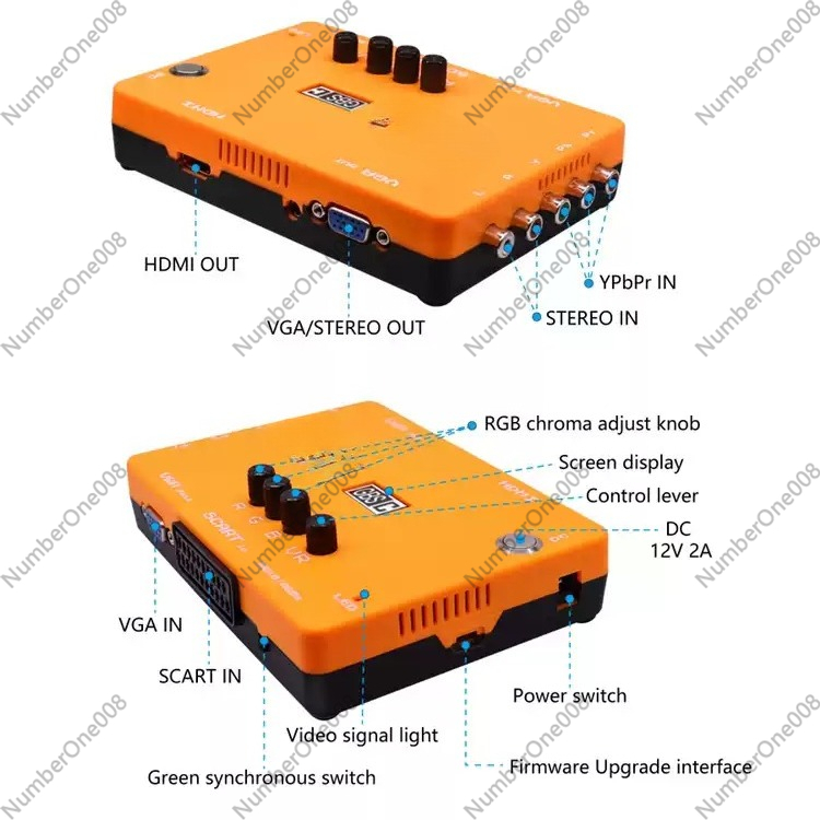 Low Resolution Game RGBS Compo - огляд і ціна Scart To Hdmi
