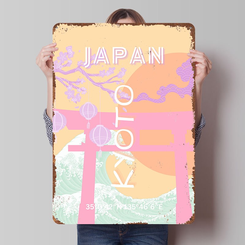 Kyoto Japan Travel Art Metal P - огляд і ціна Retro Gaming Japan