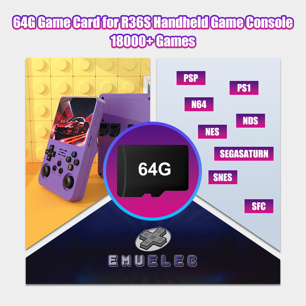 64G Game TF Card for R36S Vide - огляд і ціна Retro Gaming Handheld Console