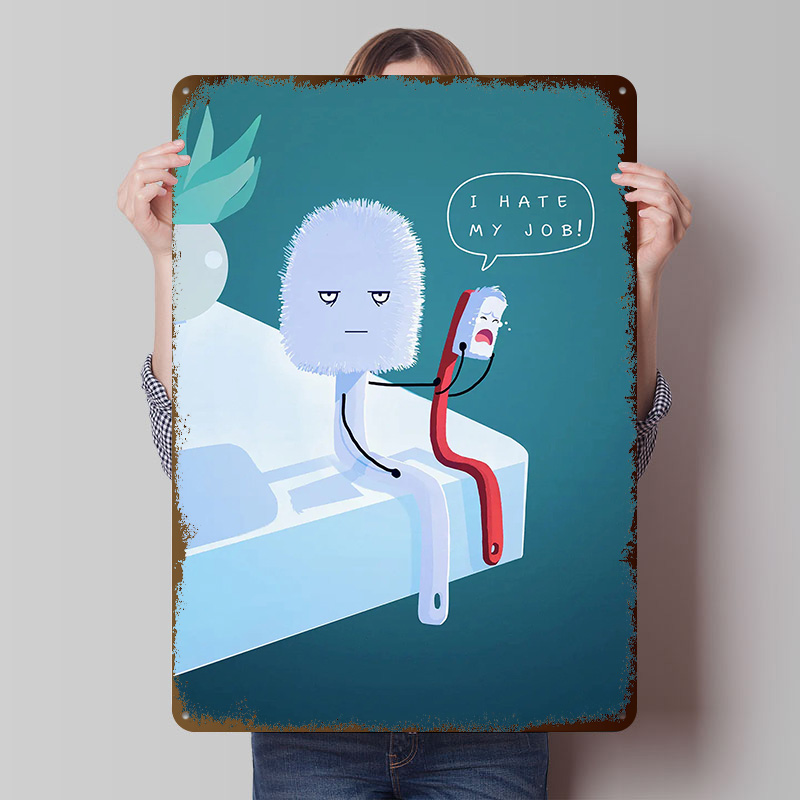 I Hate My Job Printed Poster C - огляд і ціна Retro Gaming Jobs