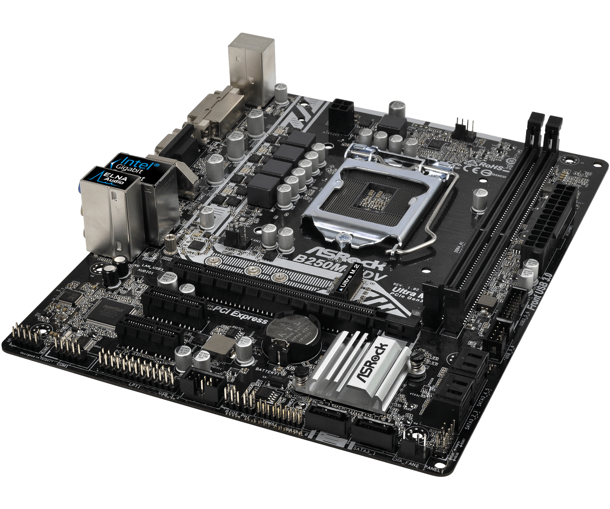 ASRock B250M-HDV Motherboard L - огляд і ціна Intel Cpu Core I5