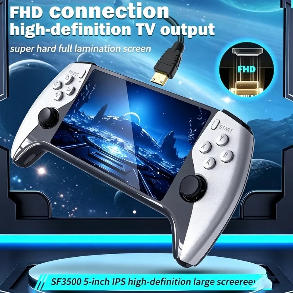 SF3500 5 inch Handheld Game Co - огляд і ціна Retro Gaming Handheld Console