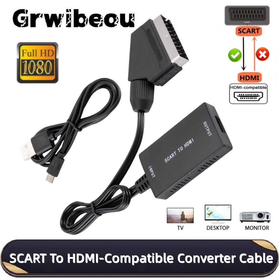 HD1080P SCART To HDMI-Compatib - огляд і ціна Scart To Hdmi