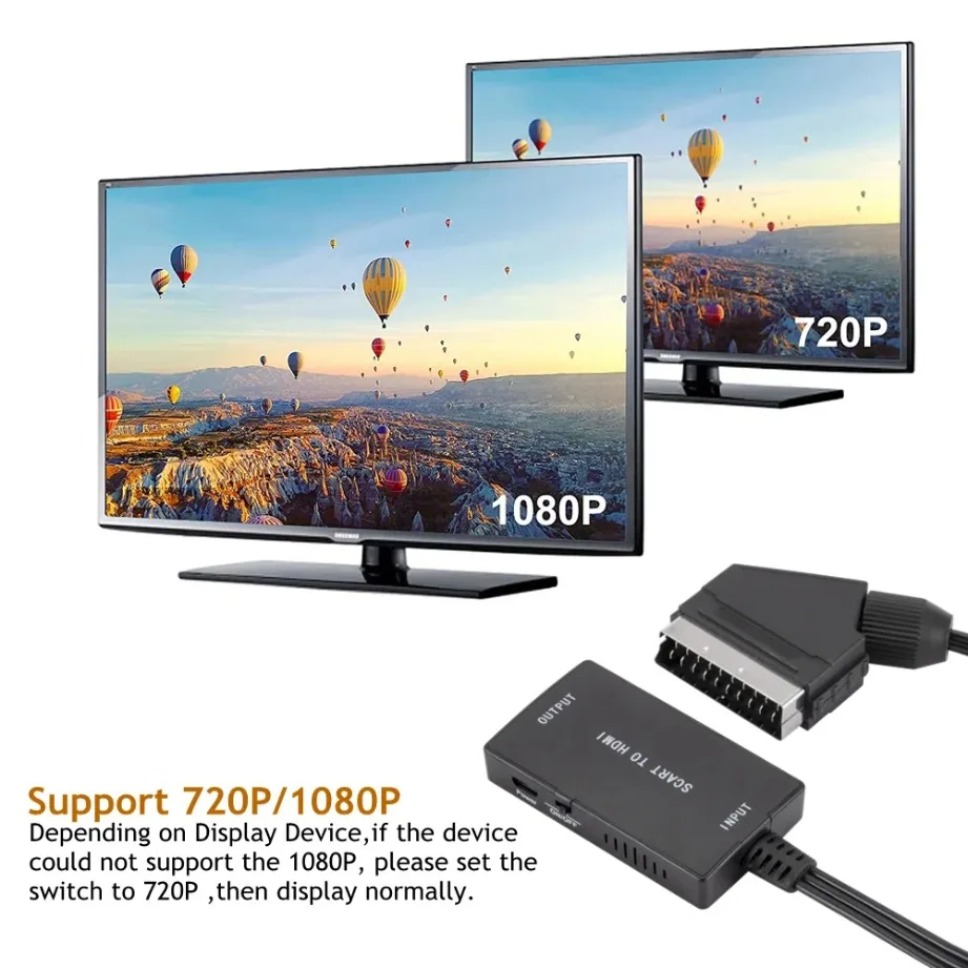 HD1080P SCART To HDMI-Compatib - огляд і ціна Scart To Hdmi